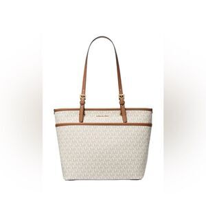 MICHAEL Michael Kors Logo Large Top Zip Pocket Tote